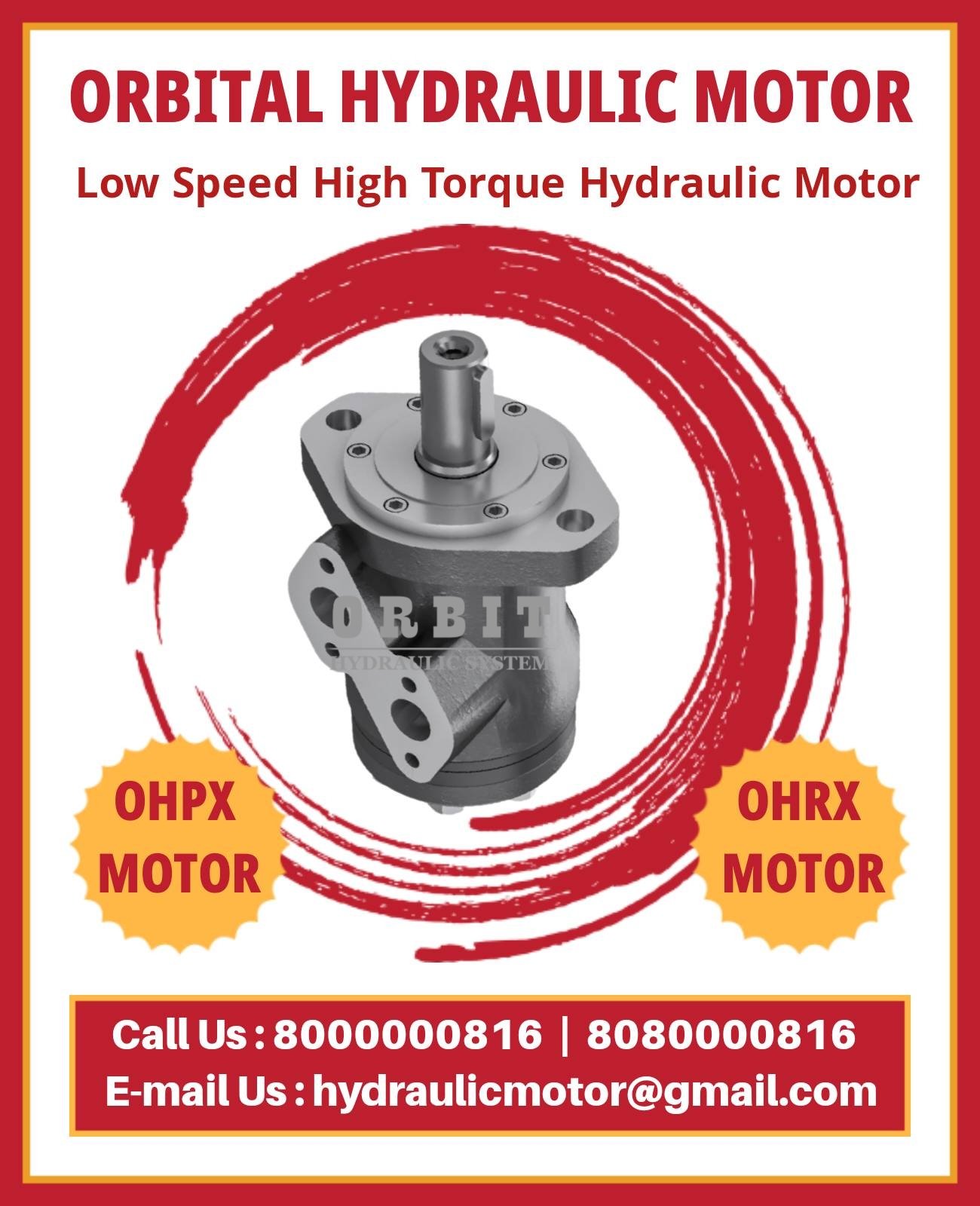 Orbital Make Hydraulic Motor Manufacturer in Mumbai Pune Chennai Bangalore Hyderabad Nashik Delhi Kolkata India