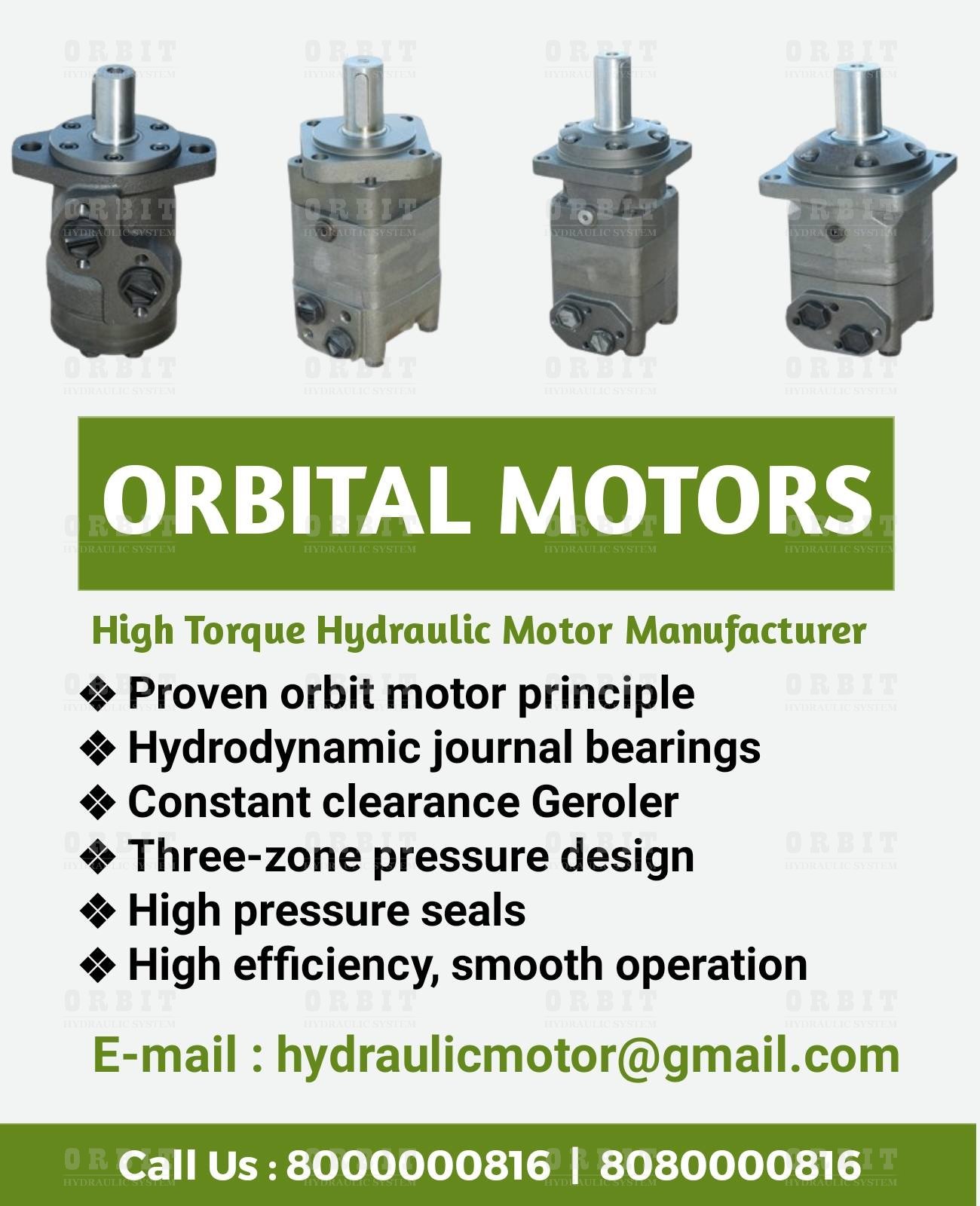 Orbit Make Hydraulic Motor Manufacturer in Mumbai Pune Chennai Bangalore Hyderabad Nashik Delhi Kolkata India