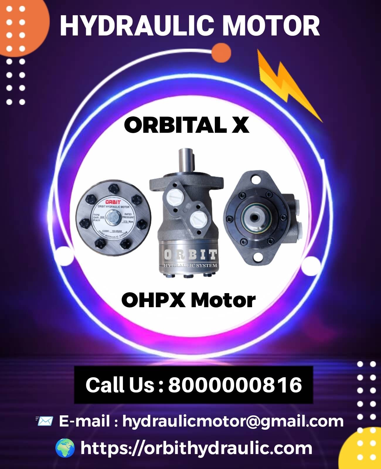 OHPX Orbital X Hydraulic Motor Manufacturer in India