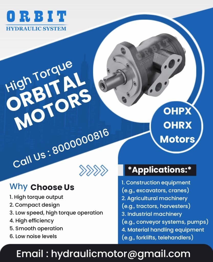 OHPX OHRX Orbital X Hydraulic Motor Manufacturer in Ahmedabad Mumbai Pune Chennai Bangalore Hyderabad Nashik Delhi Kolkata India