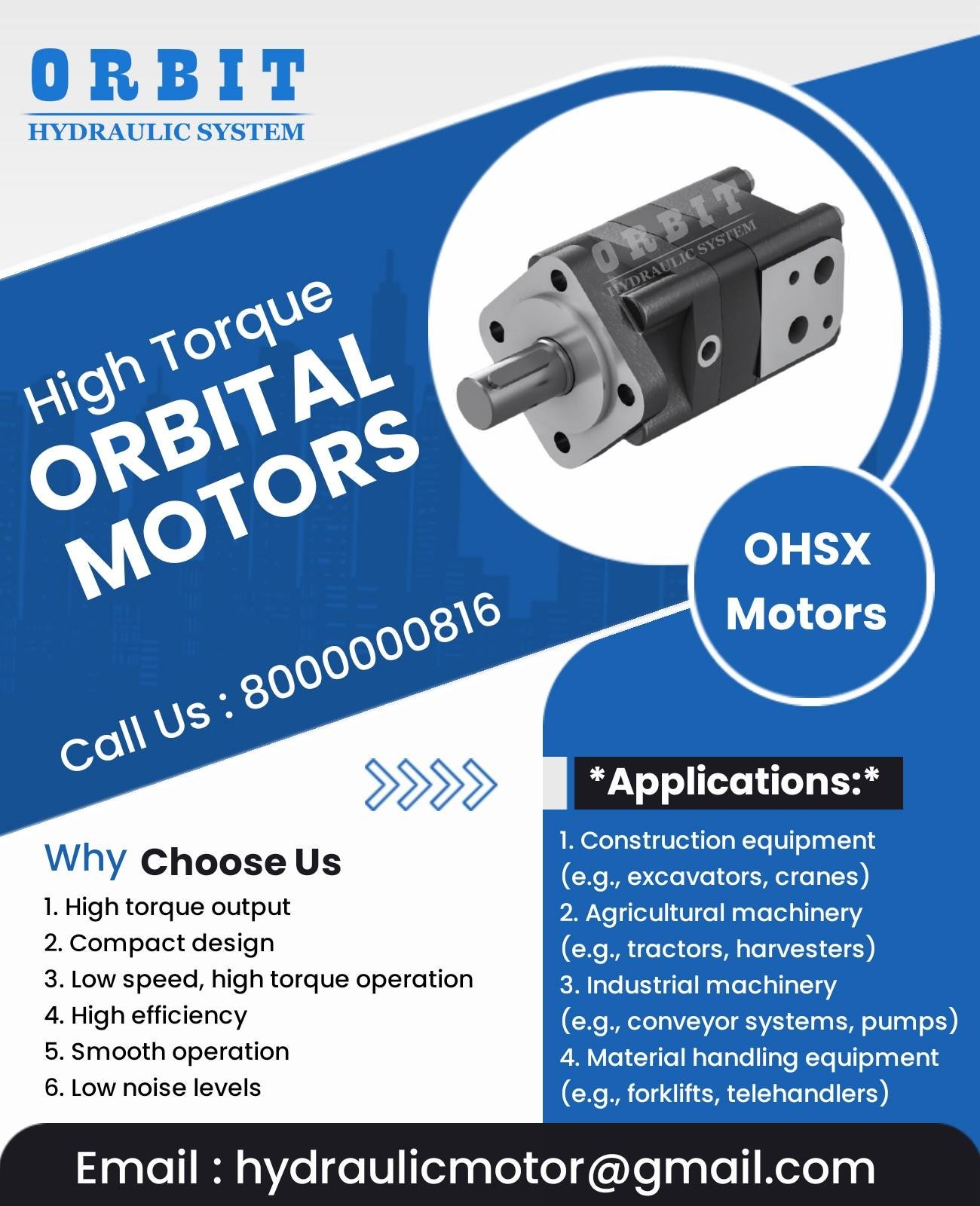 OHS | OHSX ORBIT HYDRAULIC MOTOR INDIA