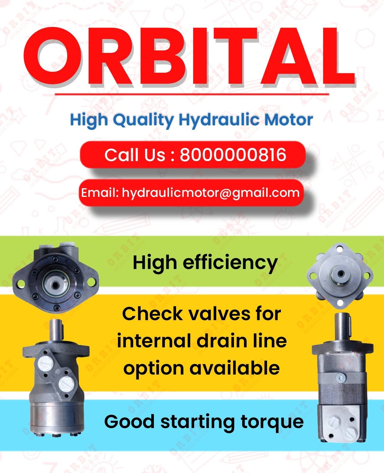 OHPX OHRX Hydraulic Motor Manufacturer Dealer Distributor in Mumbai Pune Chennai Bangalore Nashik Delhi India