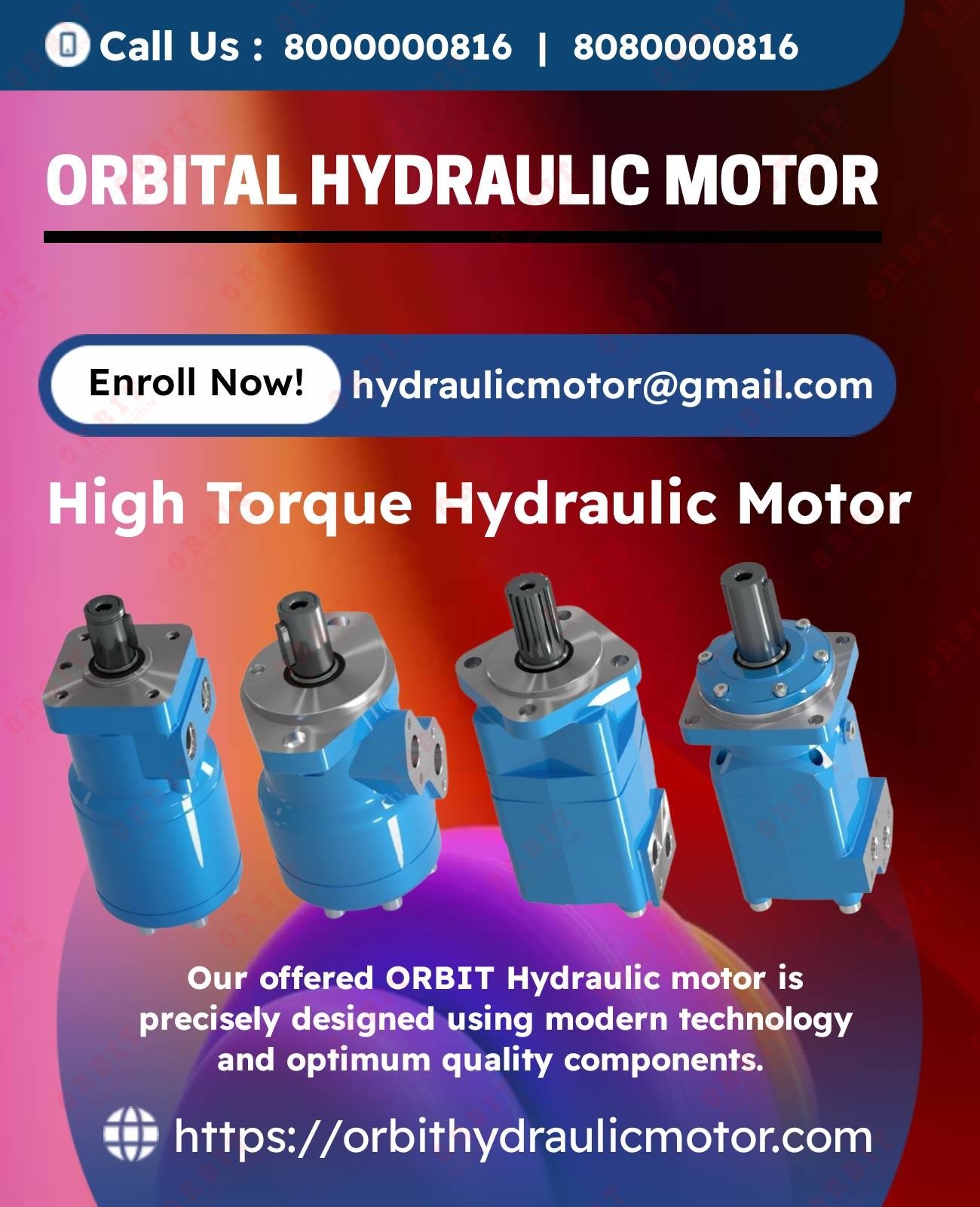 Orbit OHPX OHRX Hydraulic Motor Manufacturer Dealer Distributor in Mumbai Pune Chennai Bangalore India