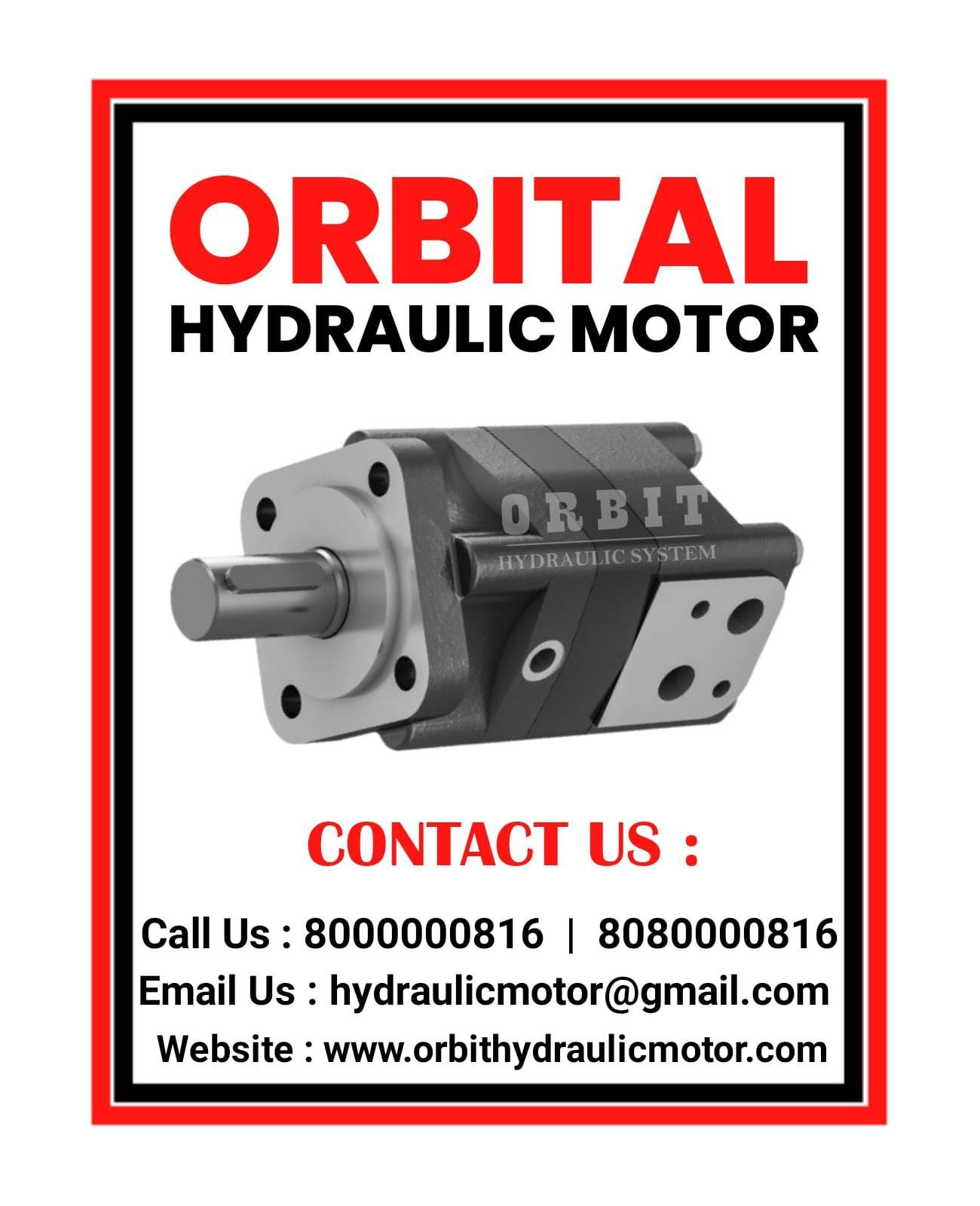 OHS OHSX Orbit Orbital Hydraulic Motor Manufacturer Dealer Distributors Suppliers in Ahmedabad Mumbai Pune Chennai Kolkata Nashik Coimbatore India