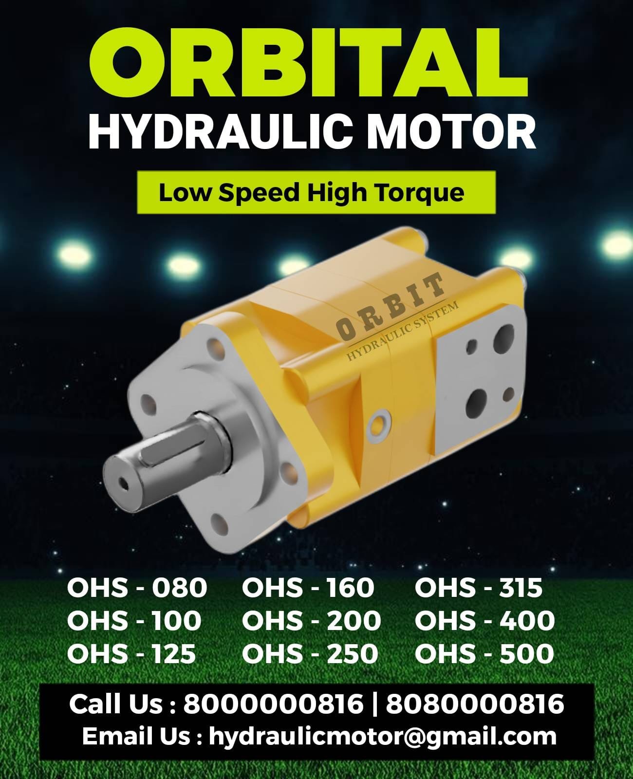 OHS OHSX Orbit Orbital Hydraulic Motor Manufacturer Dealer Distributors Suppliers in Ahmedabad Mumbai Pune Chennai Kolkata Nashik Coimbatore India